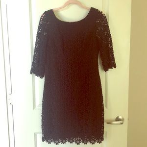 Lilly Pulitzer black floral dress